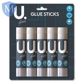Glue Sticks - 5 Pack (Stationery Essential) Mansuri